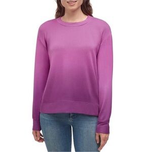 Splendid Women’s Orchid Dip Dye Long Sleeve Relaxed Fit Sweater Size Large